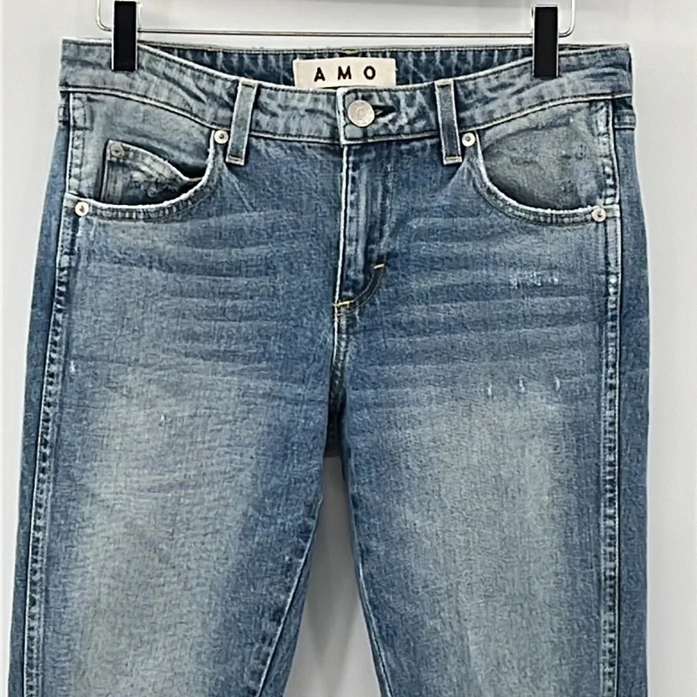 AMO Stix Skinny Distressed Jeans in Soulmate Destroy - Size 28 - Picture 4 of 10